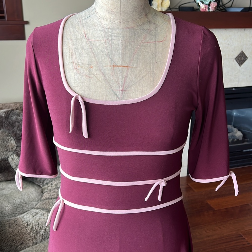 Leona Edminston retro dress L / 10 - Picture 4 of 15
